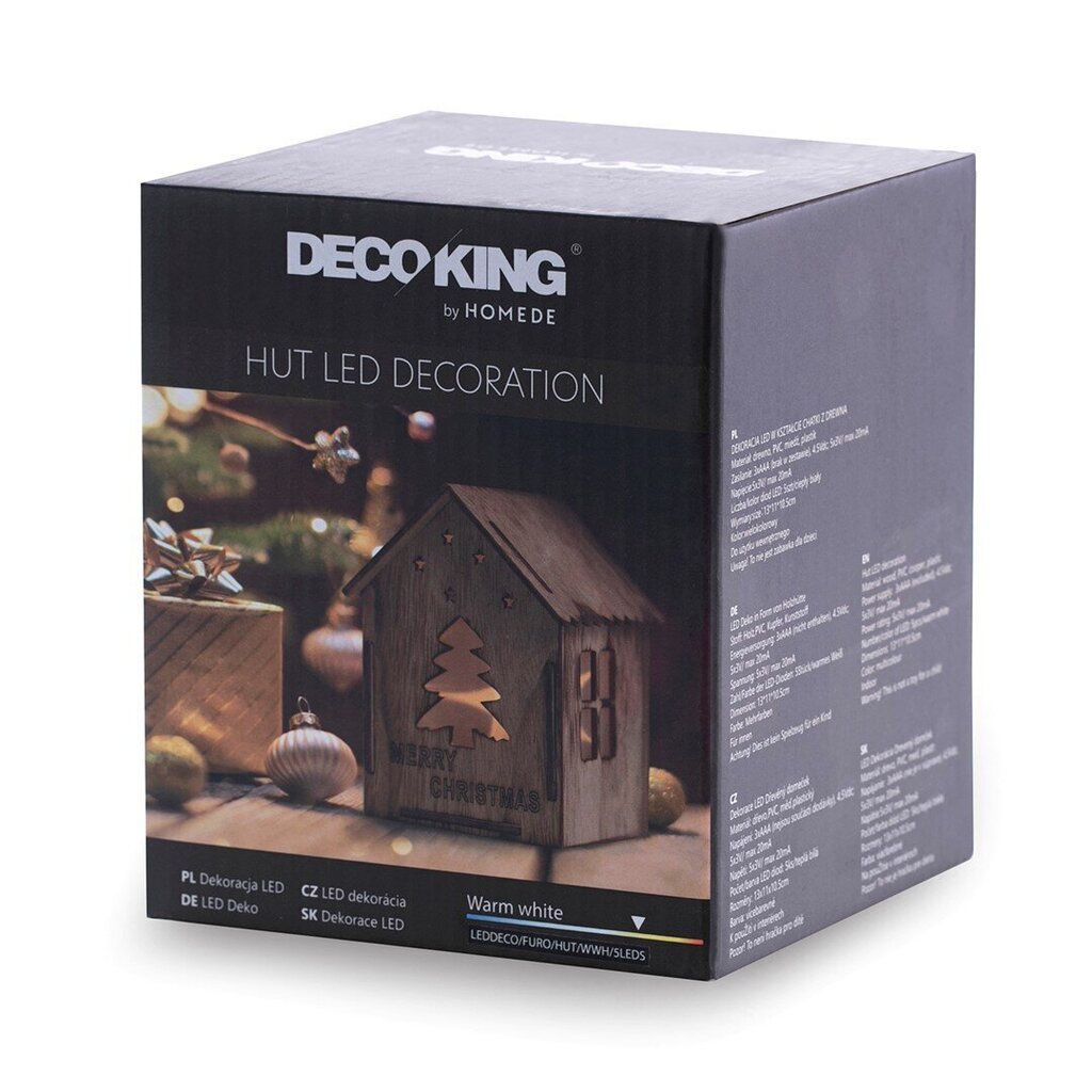 Dekorācija DecoKing Hut LED Decoration Furo, 5 gab. cena un informācija | Ziemassvētku dekorācijas | 220.lv