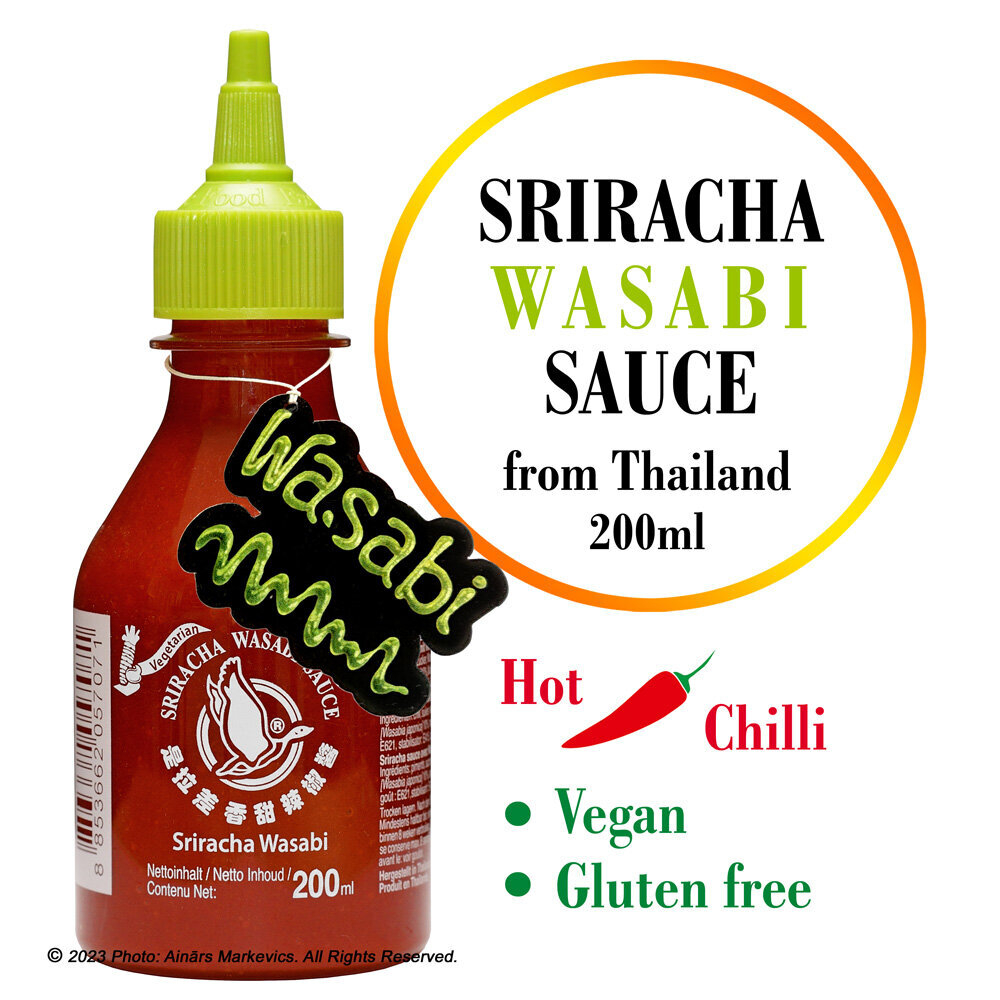 Srirača Vasabi asā mērce - SRIRACHA Wasabi Sauce, Flying Goose Brand, 200ml. цена и информация | Mērces | 220.lv