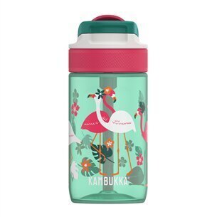 Bērnu pudele Kambukka Lagoon 400 ml, Pink Flamingo 11-04038 cena un informācija | Ūdens pudeles | 220.lv