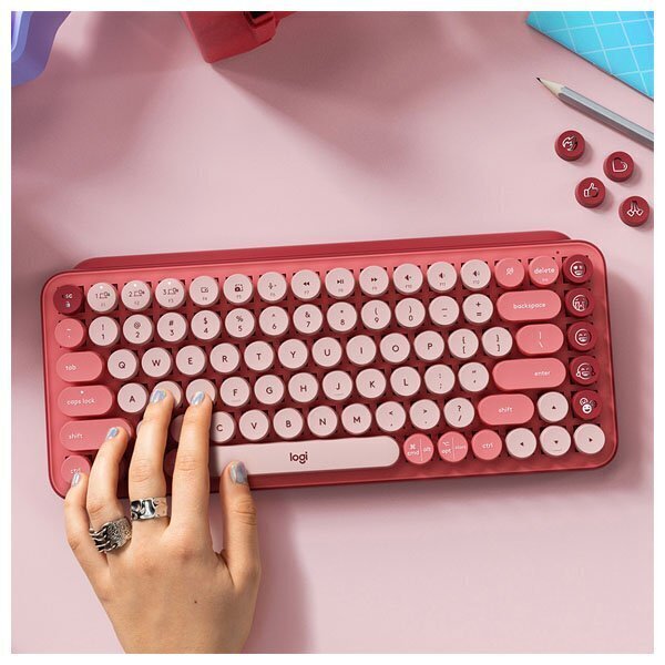 Logitech POP Keys Wireless Mechanical Emoji US cena un informācija | Klaviatūras | 220.lv