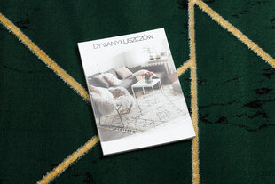 Paklājs EMERALD ekskluzīvs 1012 glamour, stilīgs ģeometriskas, marvalzis pudele zaļa / zelts cena un informācija | Paklāji | 220.lv