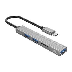 Orico USB Type-C centrmezgls 2 x USB 2.0, 1 x USB 3.0 un TF ligzda cena un informācija | Adapteri un USB centrmezgli | 220.lv