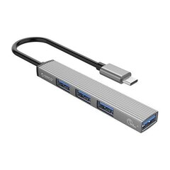 Хуб ORICO USB Type-C 3 порта USB 2.0 + 1 порт USB 3.0 цена и информация | Адаптеры и USB разветвители | 220.lv