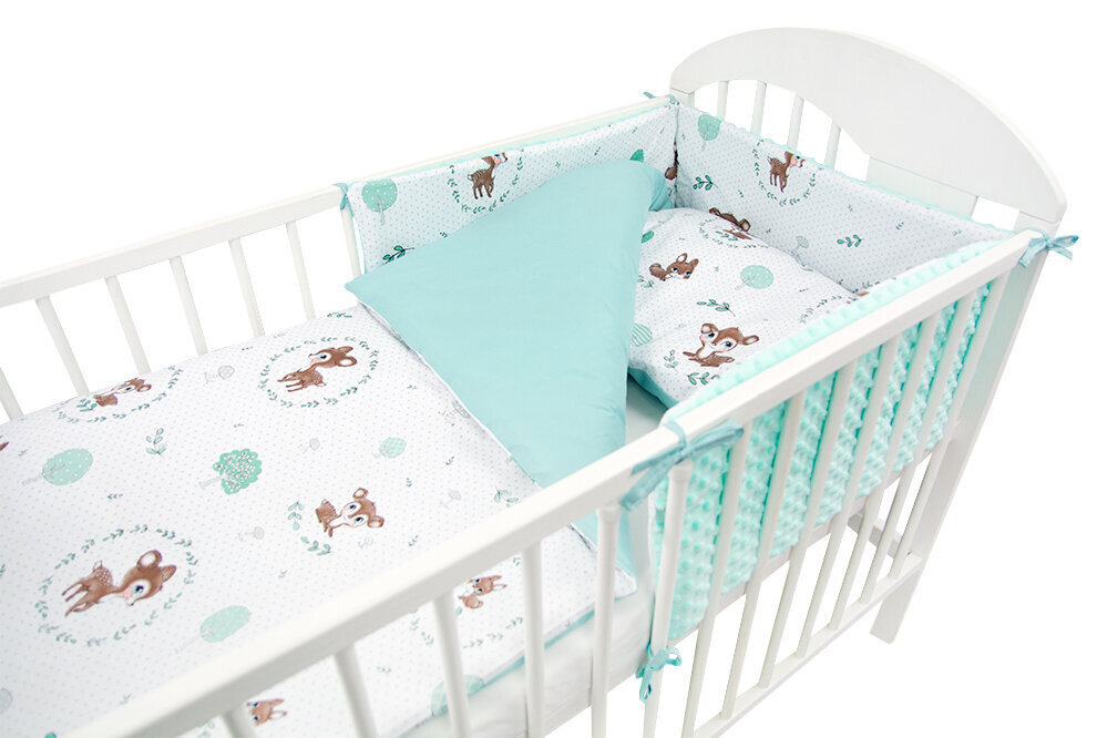 Gultas veļa MINKY 120x90 MyBaby, 3 daļas цена и информация | Bērnu gultas veļa | 220.lv