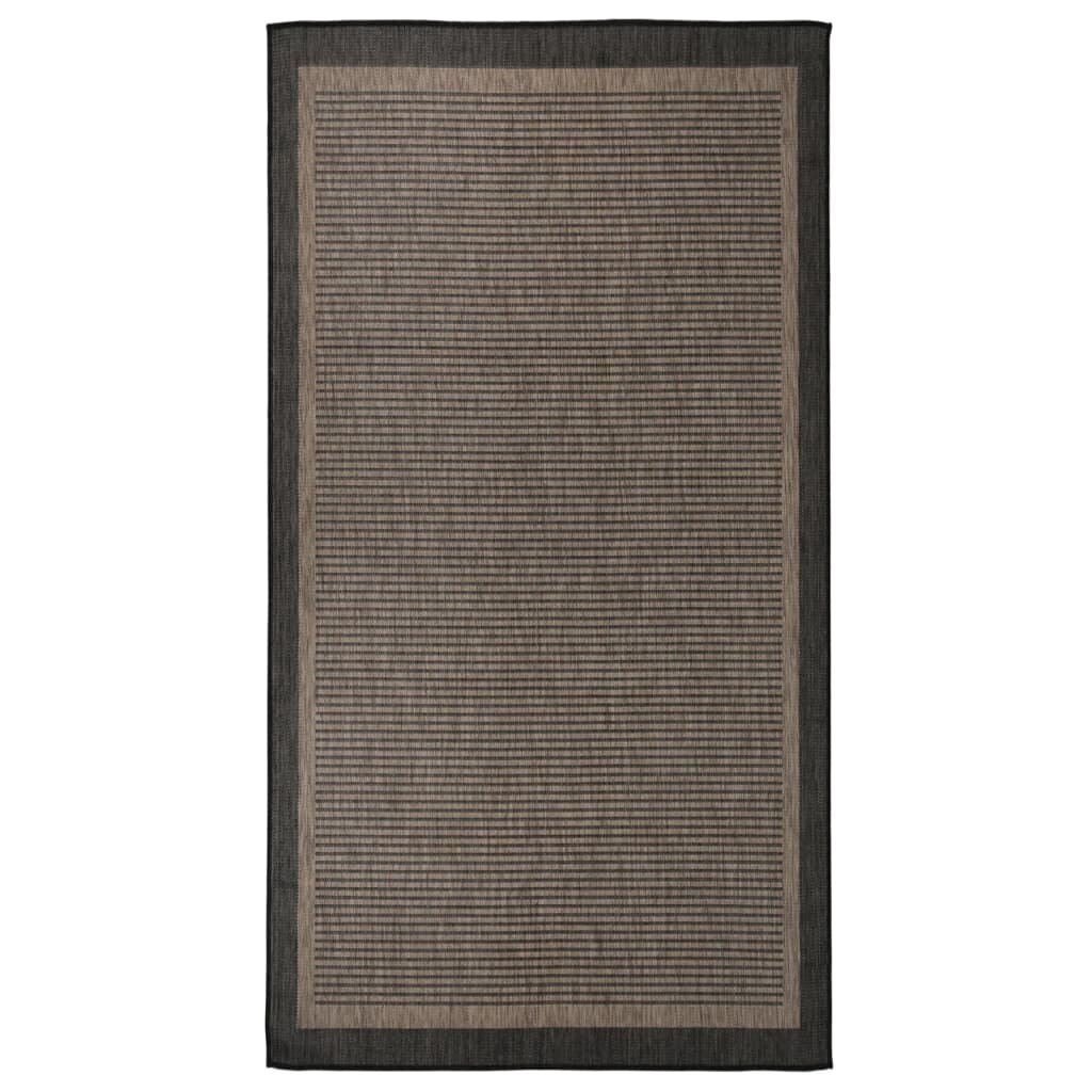vidaXL āra paklājs, 80x150 cm, tumši brūns cena un informācija | Paklāji | 220.lv
