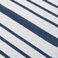 vidaXL paklājs, balts ar zilām svītrām, 120x180 cm, kokvilna cena un informācija | Paklāji | 220.lv