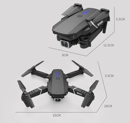 Drons PRO ar divām kamerām un trim baterijām, WIFI 250m 1800 mAh cena un informācija | Droni | 220.lv