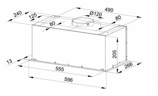 Schlosser FG60PBIX цена и информация | Вытяжки на кухню | 220.lv