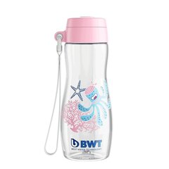 Детская бутылка BWT Sport Squid, розовый цвет, 375 мл цена и информация | Фляги для воды | 220.lv
