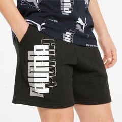 Детские шорты Puma Power Logo 847298*01, черные 4064535652345 цена и информация | Zēnu šorti | 220.lv