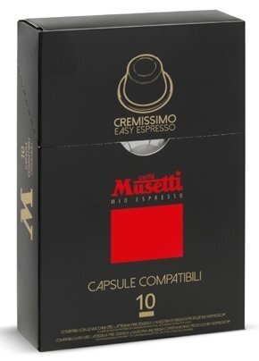 Kapsulas Musetti Cremissimo, Nespresso 10gb cena un informācija | Kafija, kakao | 220.lv