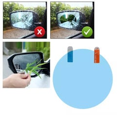 Caurspīdīga plēve automašīnas spoguļiem drošai braukšanai lietus laikā un miglā cena un informācija | Automašīnu spoguļi, restes, lukturi | 220.lv