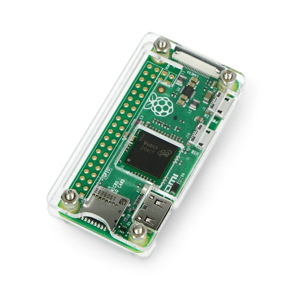 Korpuss, piemērots Raspberry Pi Zero V1.3 - atvērts - caurspīdīgs cena un informācija | Atvērtā koda elektronika | 220.lv