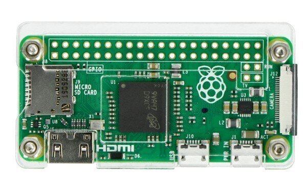 Korpuss, piemērots Raspberry Pi Zero V1.3 - atvērts - caurspīdīgs цена и информация | Atvērtā koda elektronika | 220.lv