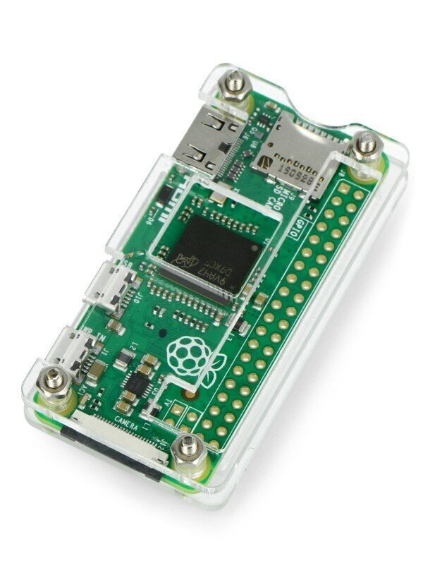 Korpuss, piemērots Raspberry Pi Zero V1.3 - atvērts - caurspīdīgs cena un informācija | Atvērtā koda elektronika | 220.lv