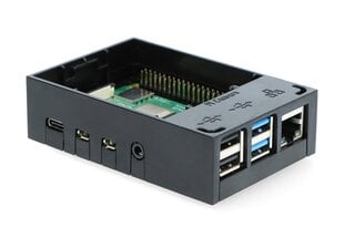 Korpuss, piemērots Raspberry Pi 4B - Multicomp Pro - melns цена и информация | Электроника с открытым кодом | 220.lv