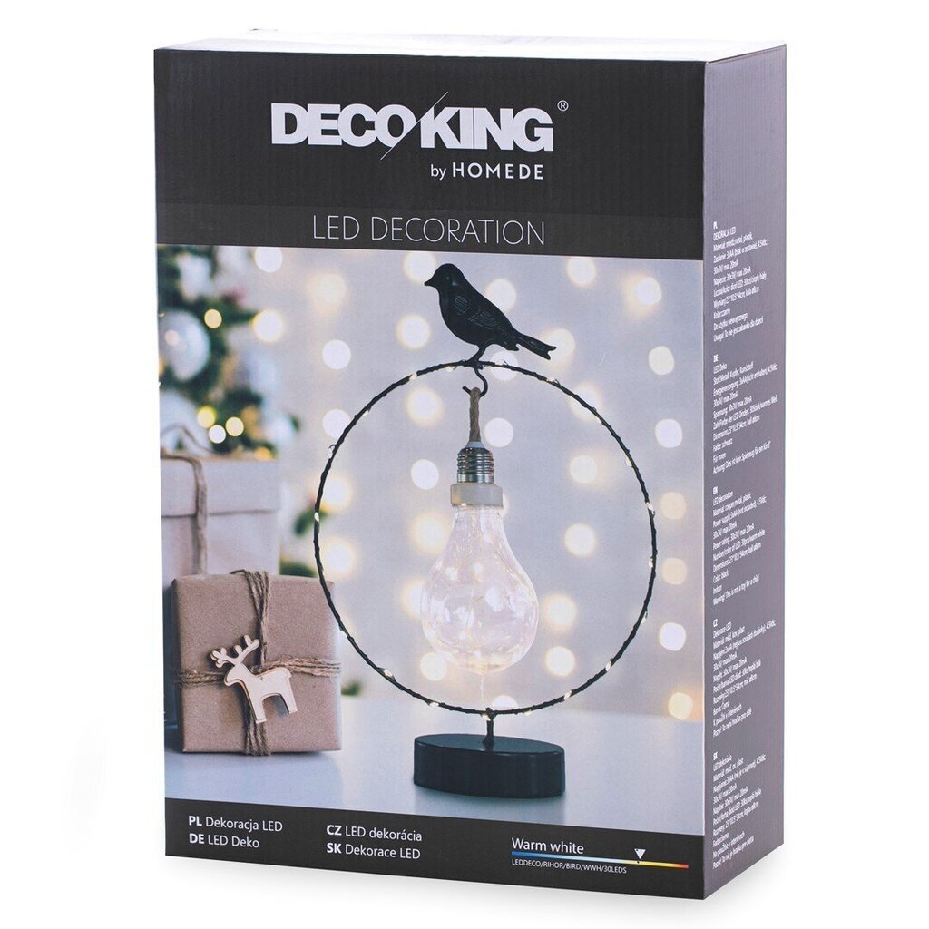 Dekorācija DecoKing Rihor Bird, 30 gab. cena un informācija | Ziemassvētku dekorācijas | 220.lv