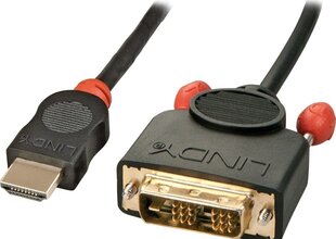 Кабель Lindy HDMI - DVI-D 0,5 м цена и информация | Кабели и провода | 220.lv
