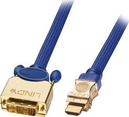 Кабель Lindy HDMI - DVI-D 0,5 м цена и информация | Кабели и провода | 220.lv