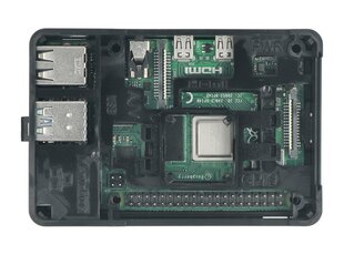 Korpuss, piemērots Raspberry Pi 4B - melns - MaticBox 4 cena un informācija | Atvērtā koda elektronika | 220.lv