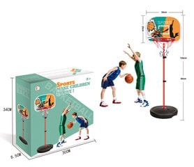 Баскетбольная стойка - 120 см, регулируемая по высоте цена и информация | Баскетбольные стойки | 220.lv
