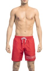 Pludmales šorti, BIKKEMBERGS Medium boardshort RED cena un informācija | Peldšorti, peldbikses | 220.lv