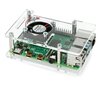 Raspberry Pi 4B/3B+/3B/2B korpuss, atverams, ar ventilatoru - caurspīdīgs цена и информация | Atvērtā koda elektronika | 220.lv