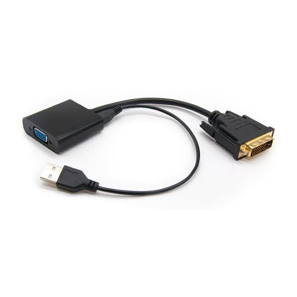 Adapteris Nanocable, DVI/VGA cena un informācija | Adapteri un USB centrmezgli | 220.lv