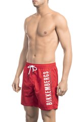 Pludmales šorti, BIKKEMBERGS Medium boardshort RED cena un informācija | Peldšorti, peldbikses | 220.lv