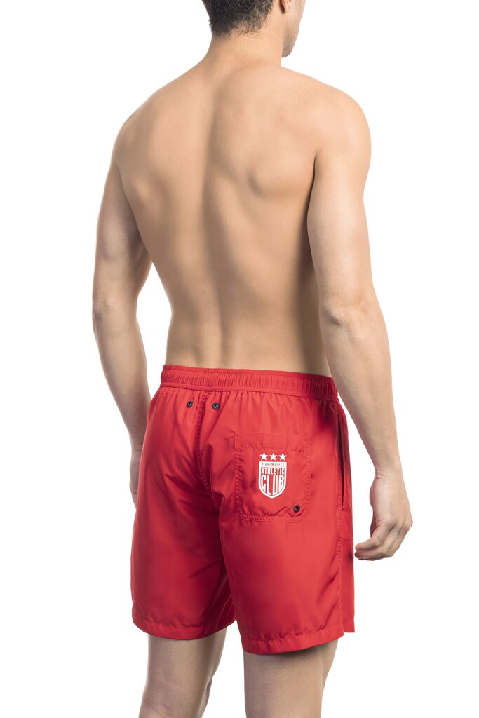 Pludmales šorti, BIKKEMBERGS Medium boardshort RED цена и информация | Peldšorti, peldbikses | 220.lv