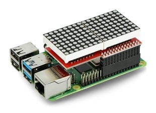 LED matrica 16x8 MAX7219, piemērota Raspberry Pi cena un informācija | Atvērtā koda elektronika | 220.lv