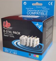 UPrint Epson E-27XL Pack BK (25ml) + C/M/Y (13ml) цена и информация | Kārtridži lāzerprinteriem | 220.lv