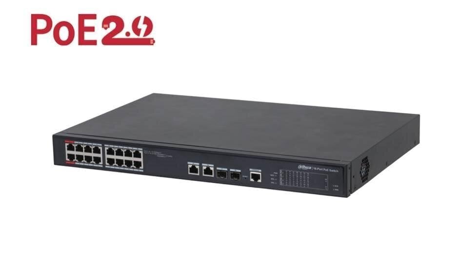 Switch|DAHUA|Type L2|Desktop/pedestal|90 Watts|PFS4218-16ET-240-V3 цена и информация | Komutatori (Switch) | 220.lv