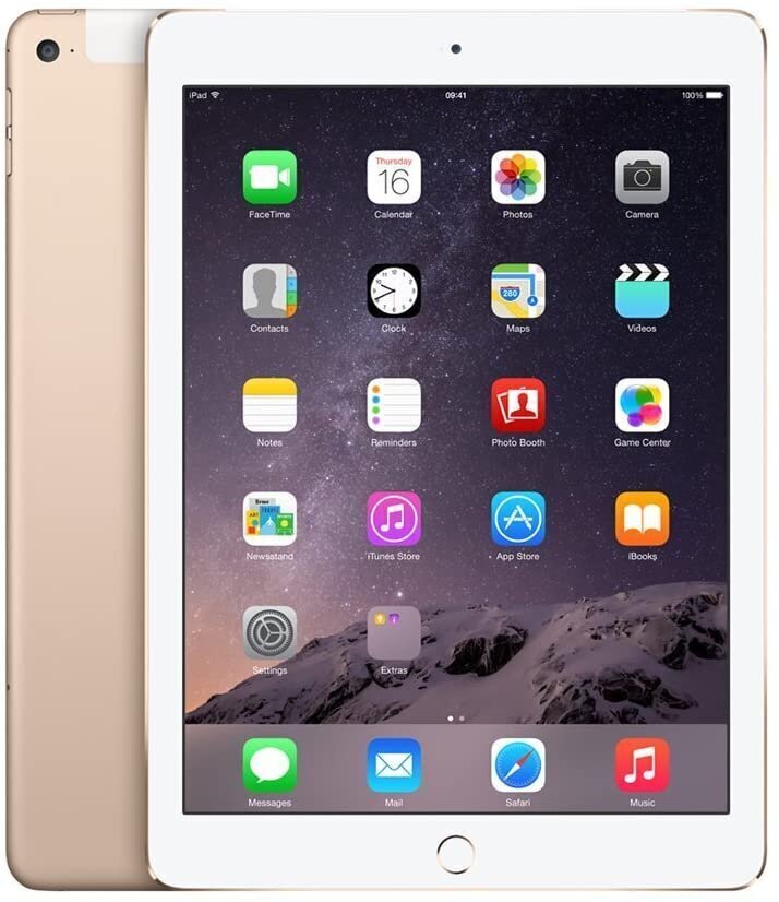 iPad Air 2 9.7" 16GB WiFi + Cellular, Gold (lietots, stāvoklis A) cena un informācija | Planšetdatori | 220.lv