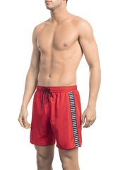 Pludmales šorti, BIKKEMBERGS Medium boardshort RED cena un informācija | Peldšorti, peldbikses | 220.lv