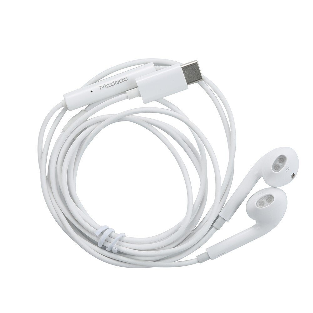 Mcdodo tālruņa austiņas vadu Element USB tipa C balts HP-6070 цена и информация | Austiņas | 220.lv