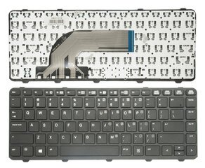 Клавиатура HP Probook 430 G2, 440 G0, 440 G1, 440 G2, 445 G2, 630 G2, 640 G1, 645 G1. with frame цена и информация | Аксессуары для компонентов | 220.lv
