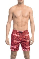 Pludmales šorti, BIKKEMBERGS Medium boardshort RED cena un informācija | Peldšorti, peldbikses | 220.lv