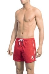 Pludmales šorti, BIKKEMBERGS Short boardshort RED cena un informācija | Peldšorti, peldbikses | 220.lv