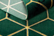 Paklājs EMERALD ekskluzīvs 1014 glamour, stilīgs kubs pudele zaļa / zelts цена и информация | Paklāji | 220.lv