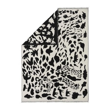 Iittala pleds OTC Gepards melns, 180x130 cm cena un informācija | Gultas pārklāji, pledi | 220.lv