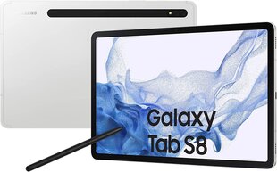 Samsung Galaxy Tab S8 256GB, Wi-Fi, White цена и информация | Планшеты | 220.lv