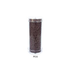 Stikla apaļas krelles 12/0 RainBow® plastmasas tūbiņā 25 g, krāsa M16 cena un informācija | Rotu veidošana, pērļošana | 220.lv