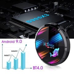 Мультимедиа консоль Riff H96 32GB 4K Smart TV Box 4GB +64GB Android 9.0 Wi-Fi / BT Amlogic S905, черная цена и информация | Мультимедийные проигрыватели | 220.lv