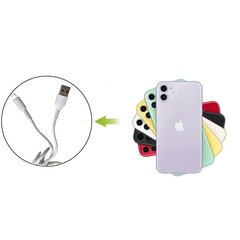 USB-кабель с разъемом Lightning, покрытый искусственной кожей цена и информация | Кабели для телефонов | 220.lv