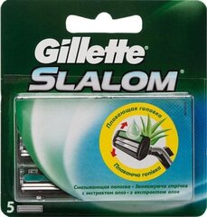 Лезвия для бритья Gillette с увлажняющей полоской с алоэ вера, 5 шт. цена и информация | Косметика и средства для бритья | 220.lv