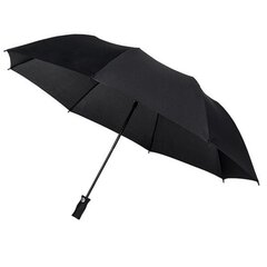 Pusautomātiskais lietussargs ar 8 spieķiem, melns cena un informācija | Lietussargi sievietēm | 220.lv
