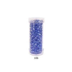 Stikla apaļas krelles 6/0 RainBow® plastmasas tūbiņā 25 g, krāsa 106 cena un informācija | Rotu veidošana, pērļošana | 220.lv