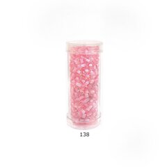 Stikla apaļas krelles 6/0 RainBow® plastmasas tūbiņā 25 g, krāsa 138 cena un informācija | Rotu veidošana, pērļošana | 220.lv