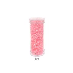 Stikla apaļas krelles 6/0 RainBow® plastmasas tūbiņā 25 g, krāsa 210 cena un informācija | Rotu veidošana, pērļošana | 220.lv